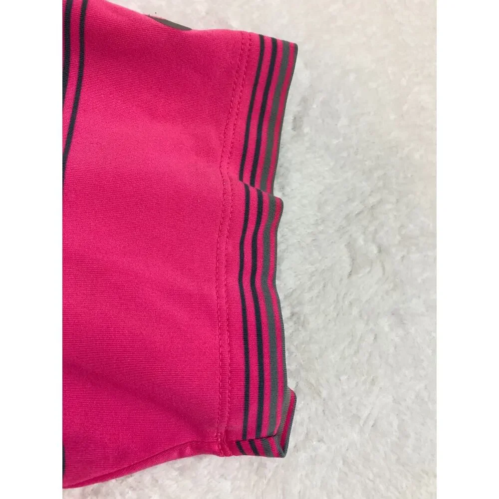 Nike Golf Tour Performance Dri-Fit Pink Striped Short Sleeve Polo Shirt‎ Men's M